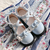 LBSFY  -  Mary Jane Kawaii Lolita Cute Student Doll Shoes Low Heel Flat Women's Shoes Patent Pu Leather Tea Party Shoes
